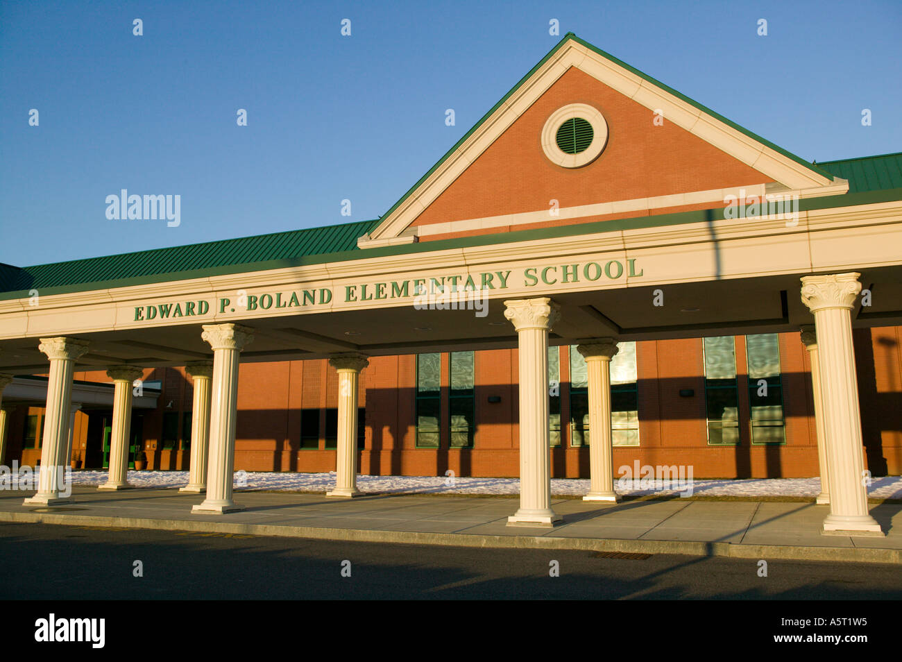 Elementary School Springfield Massachusetts Stock Photo