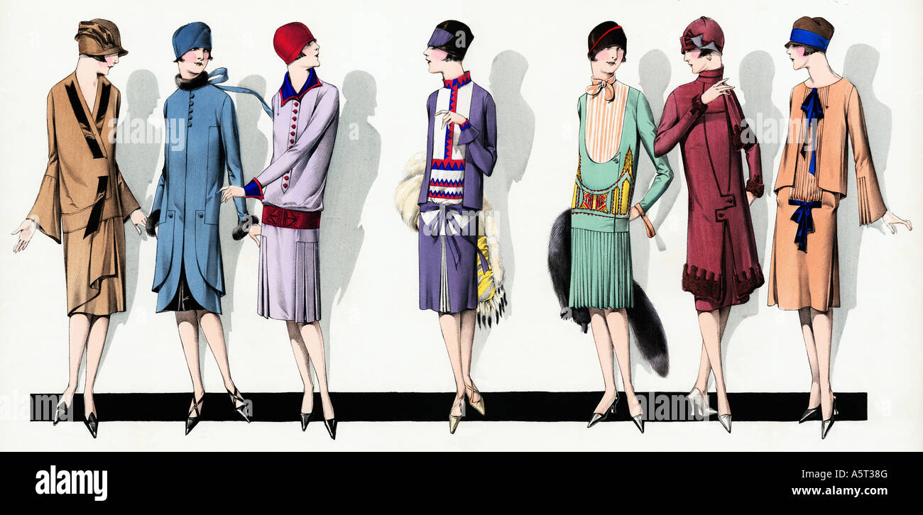 Fashion illustration 1920s hi-res stock photography and images - Alamy