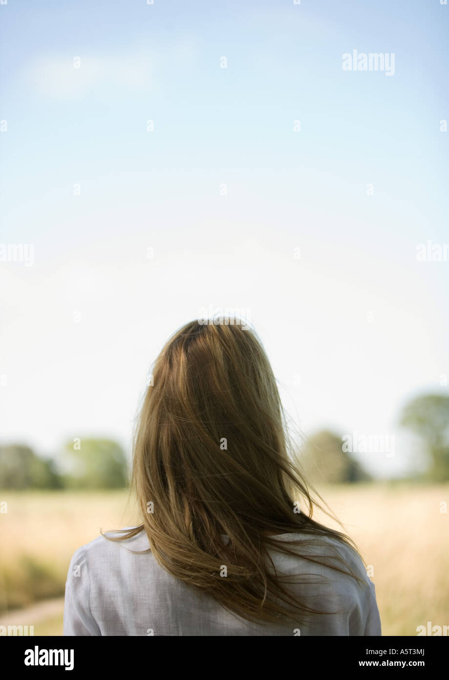 One Rear Face Facing Back of head facing away hi-res stock photography and images - Alamy