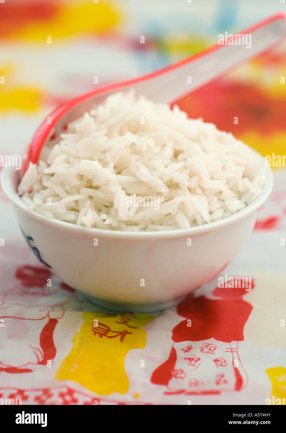 Bowl of white rice Stock Photo Alamy