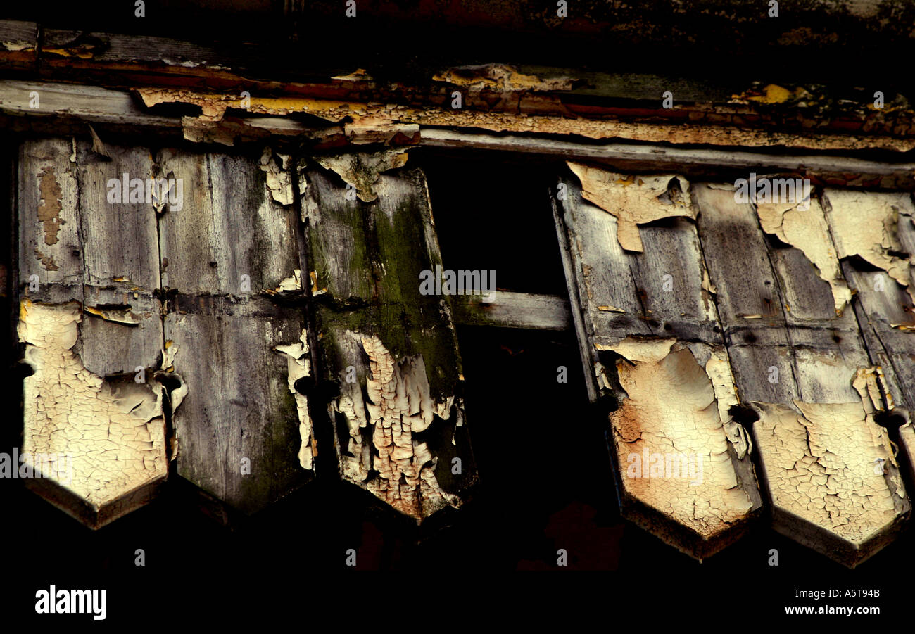 Close up of a chipped roof Stock Photo - Alamy