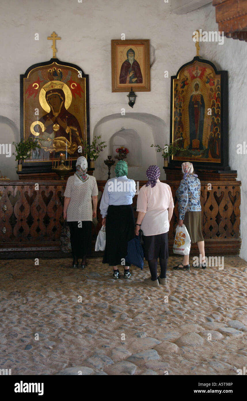 Russian orthodox icons in monastery hi-res stock photography and images ...