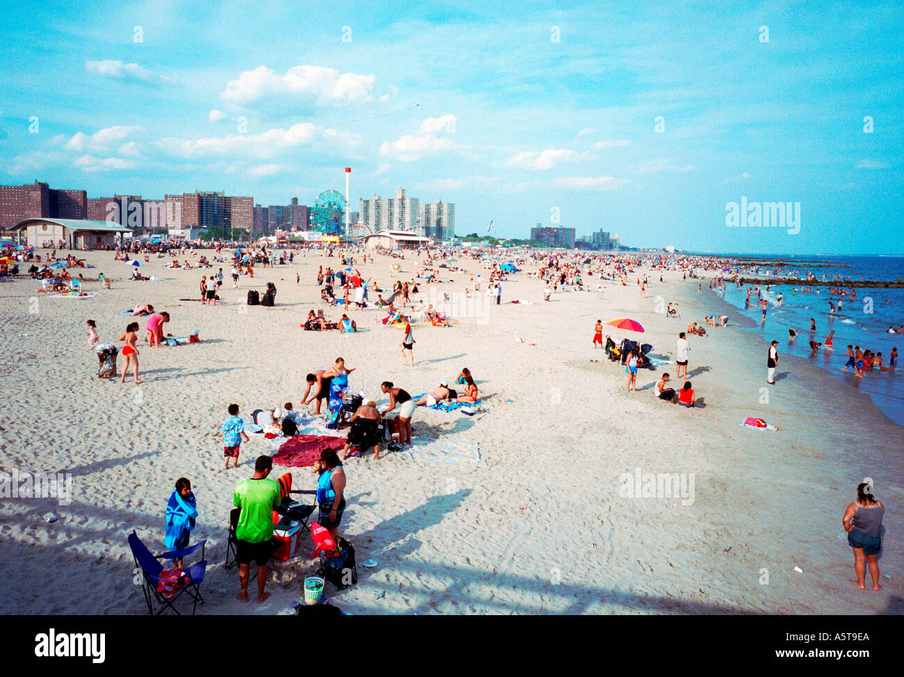 Bathing swimming coney island hi-res stock photography and images - Alamy