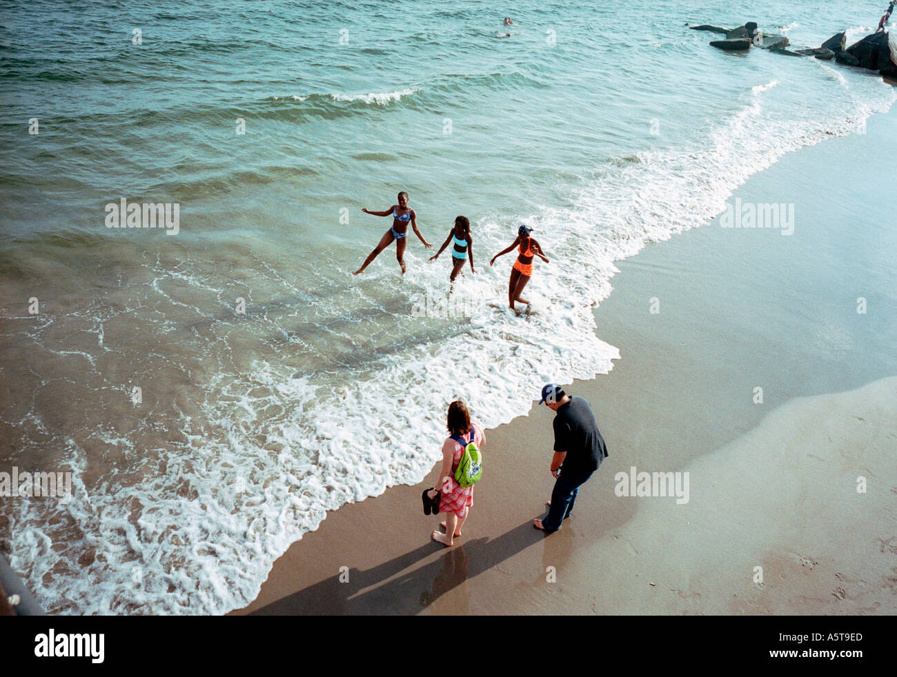Bathing swimming coney island hi-res stock photography and images - Alamy