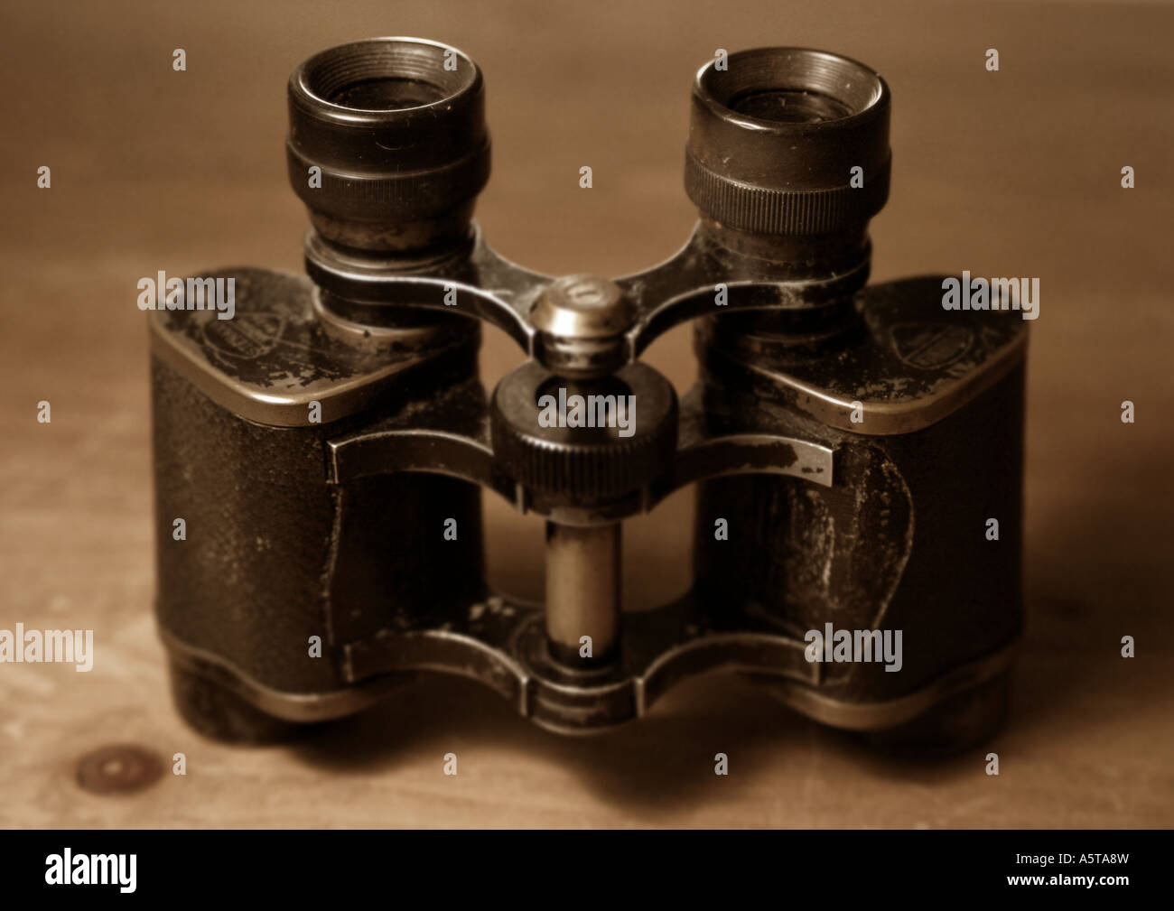 Traditional Binoculars Stock Photo