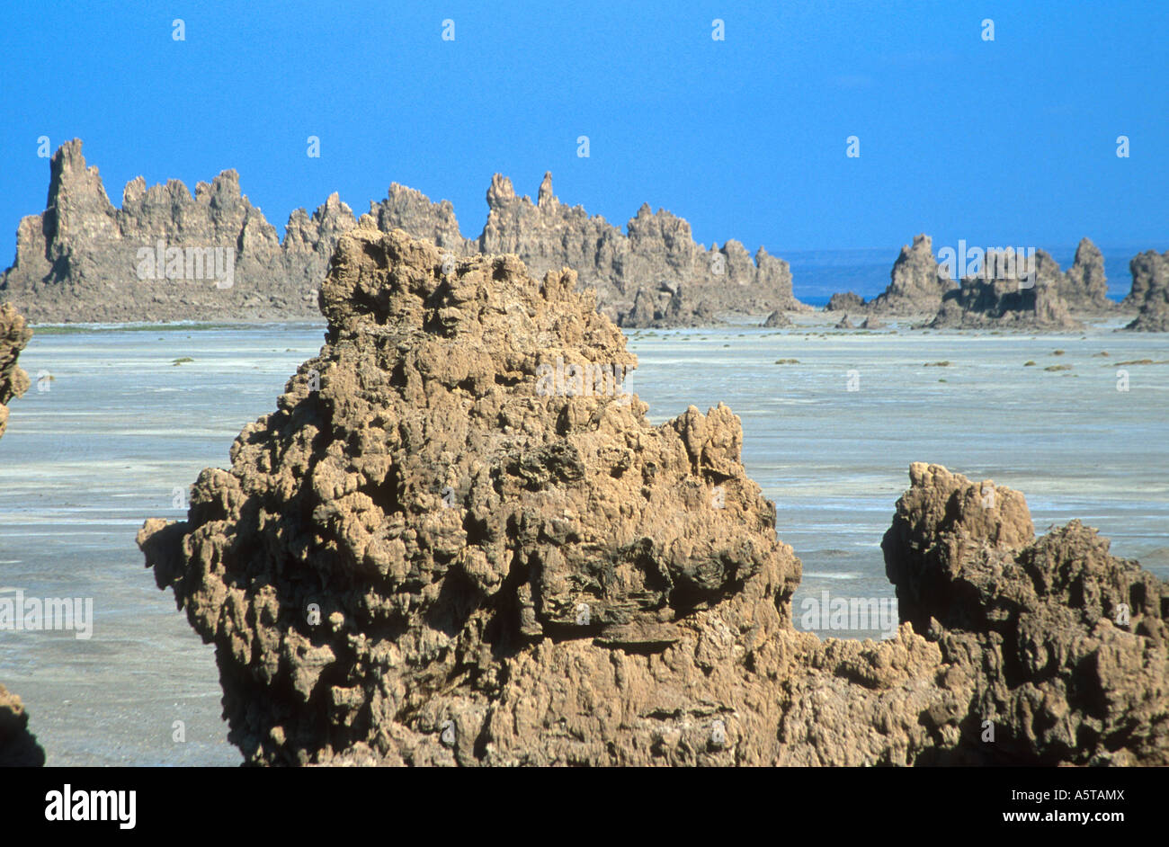 Lac Abbe (Abbe Lake), Djibouti, Africa Stock Photo Alamy