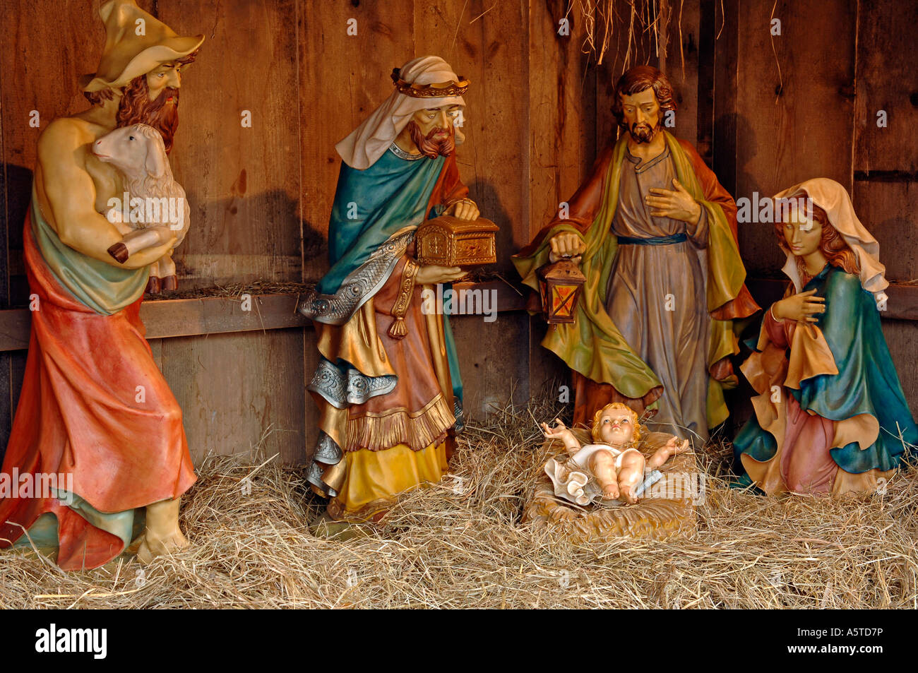 christmas crib Stock Photo