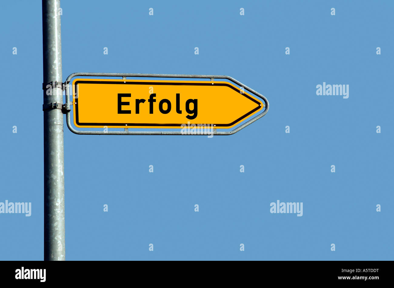 sign erfolg, the german word for success Stock Photo