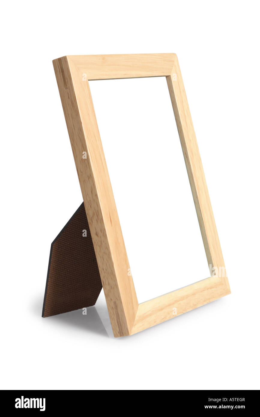 Picture Frame cut out on white background Stock Photo