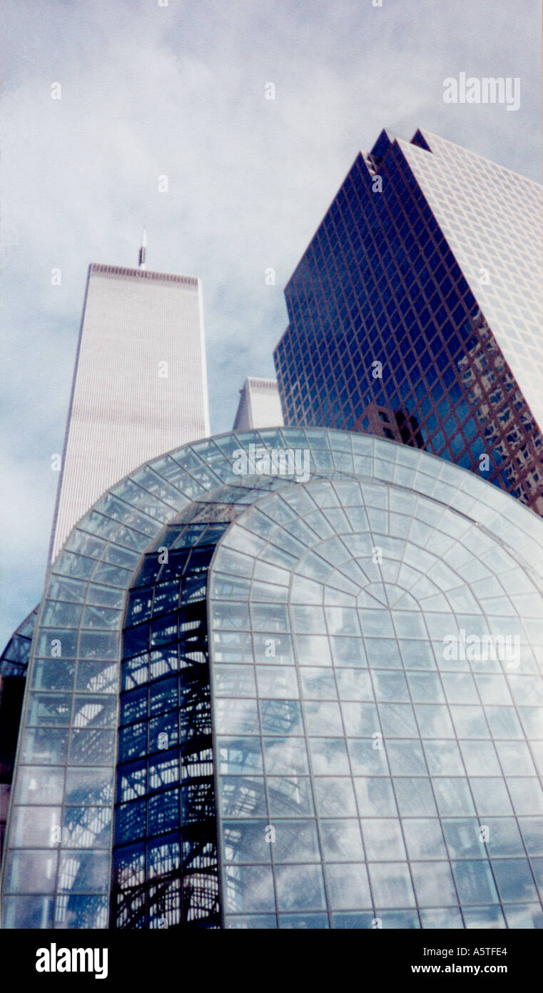 World Trade Centre New York City USA before 9 11 Stock Photo