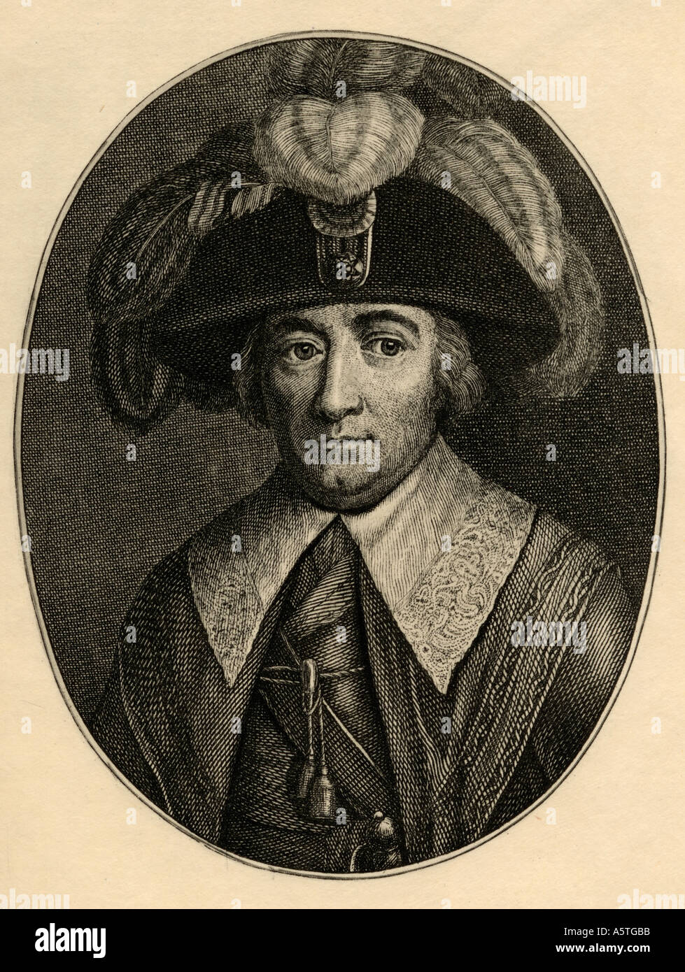 Paul Francois Jean Nicolas, vicomte de Barras, 1755 - 1829. French politician during the French Revolution. Stock Photo