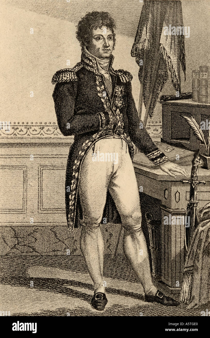 Louis Alexandre Berthier, 1753 - 1815.  1st Prince of Wagram, Sovereign Prince of Neuchâtel.  Marshal of France. Stock Photo