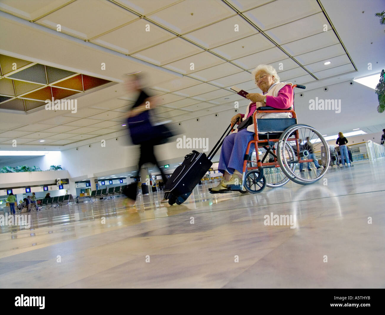 Wheelchair airport hires stock photography and images Alamy