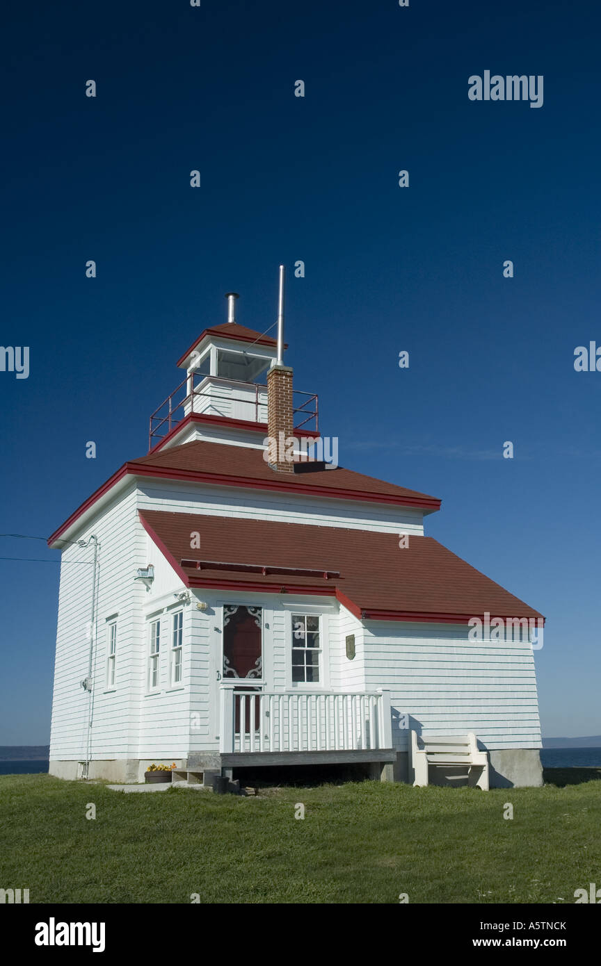 Lighthouse Gilberts Cove Nova Scotia Stock Photo Alamy