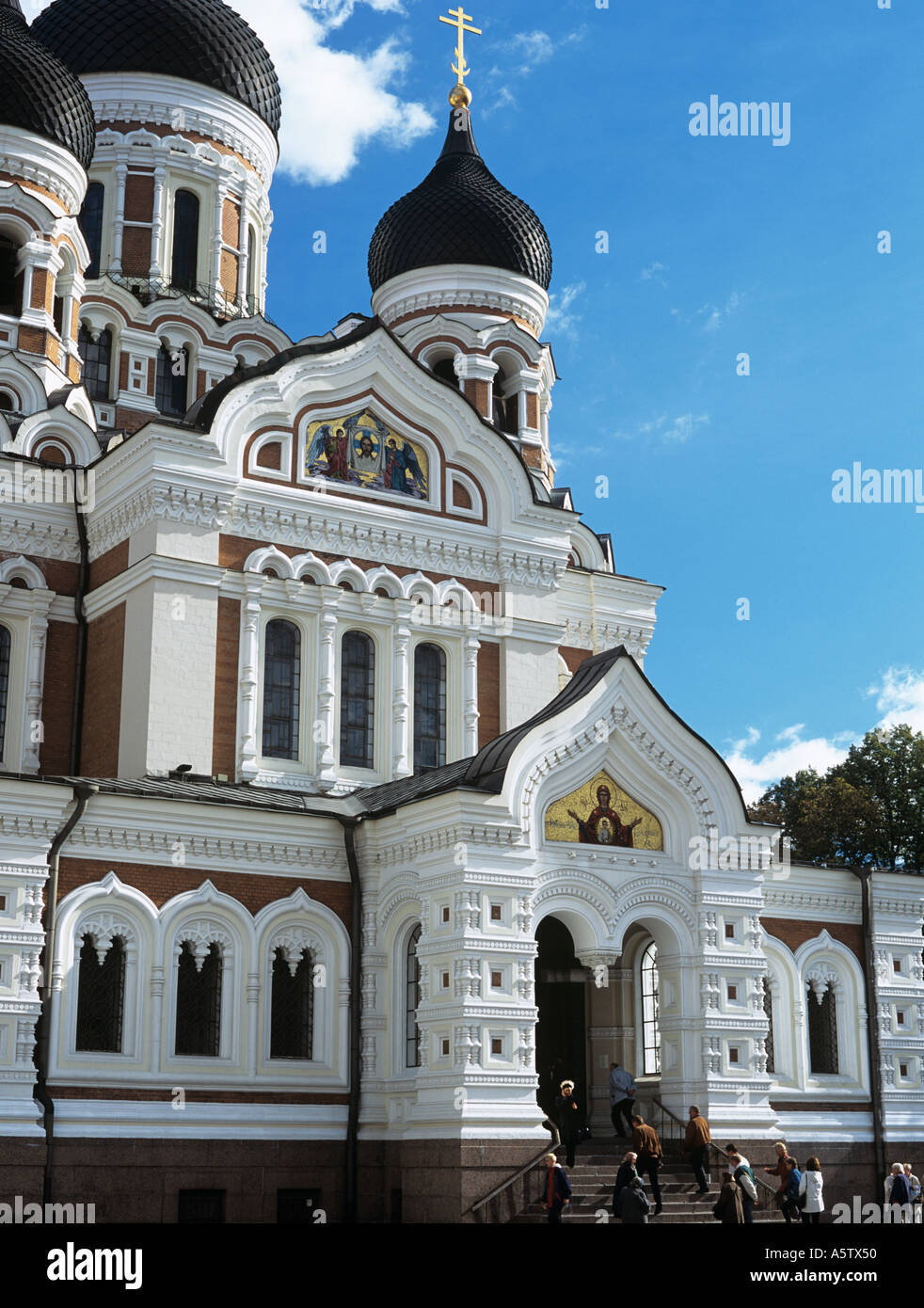 Tallinn Old Town Estonia Europe ALEXANDER NEVSKY CATHEDRAL An Orthodox cathedral built 19th century Stock Photo
