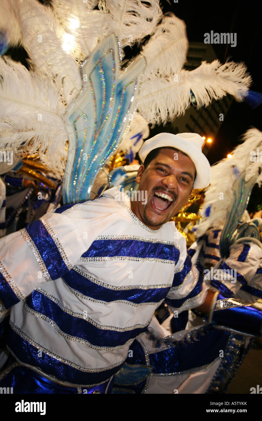 Floats and samba dancers in amazing costumes prepare for Rio de Janeiro