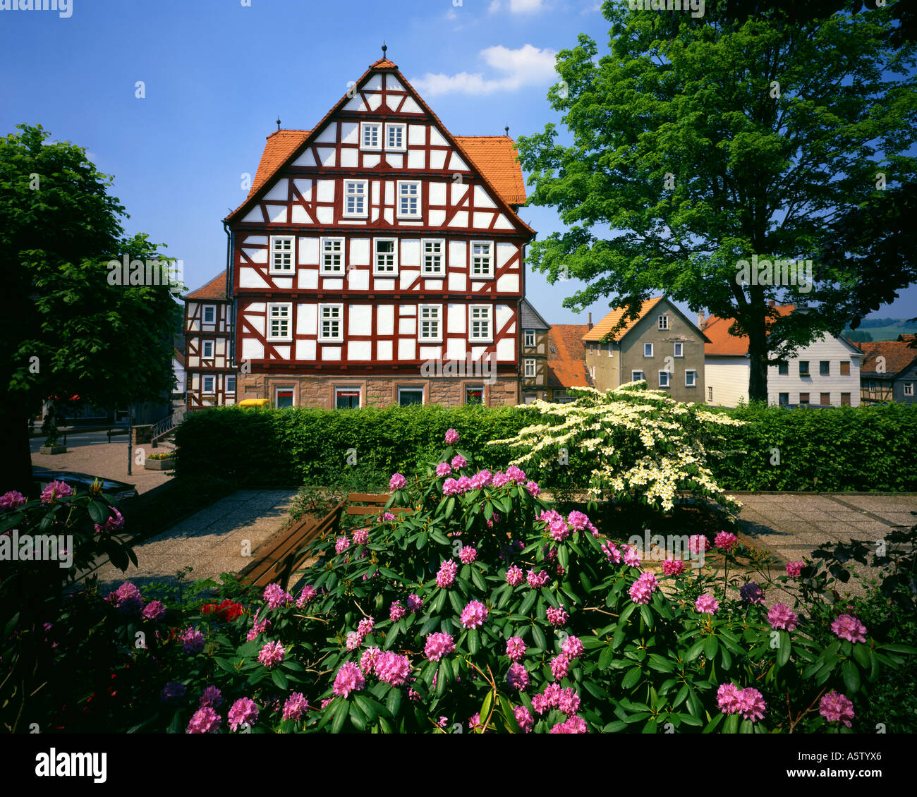 DE - HESSEN: Town centre at Wetter Stock Photo