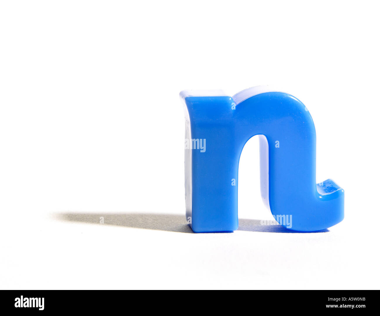 a blue letter n fridge Stock Photo Alamy