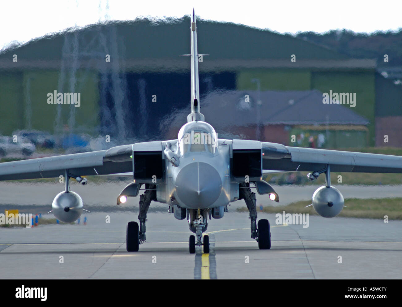 Panavia Tornado F4 Fighter at the RAF Air Base at Lossiemouth, Moray, Scotland. XAV 4944-462 Stock Photo