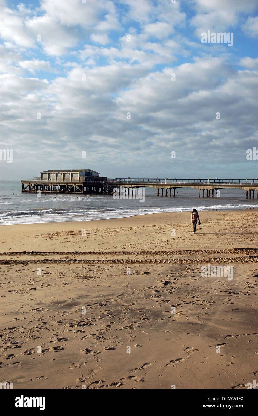 Pier, Bournemouth, Dorset, England, UK, Taken Jan 2007 Stock