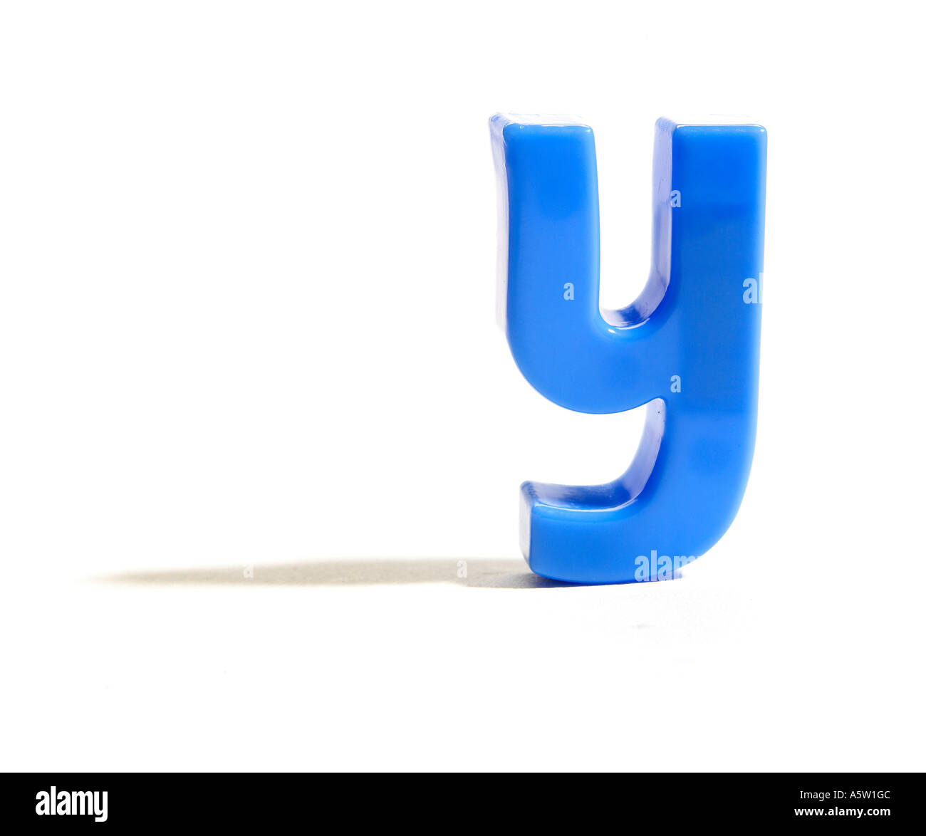 a blue letter y fridge Stock Photo Alamy
