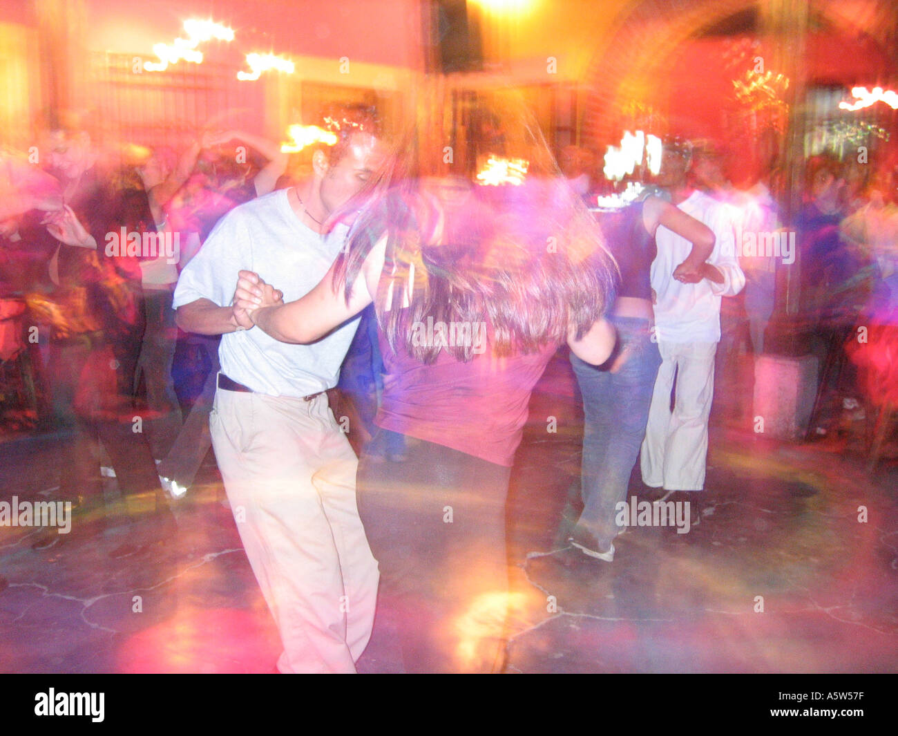 Hot salsa dancing in a Guatemalan night club Stock Photo Alamy