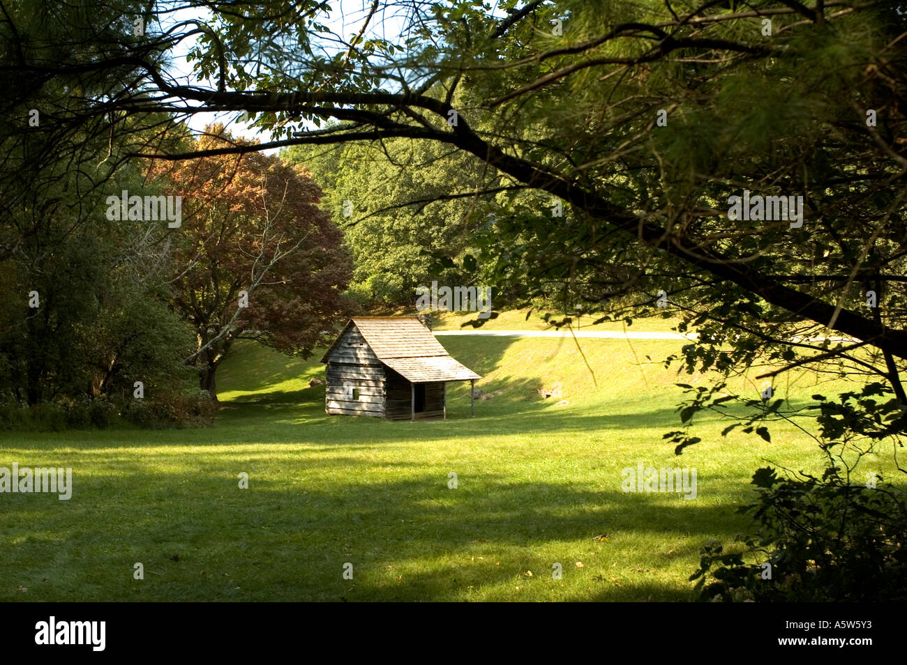 Cool Springs Baptist Church And The Jesse Brown Cabin On The Blue