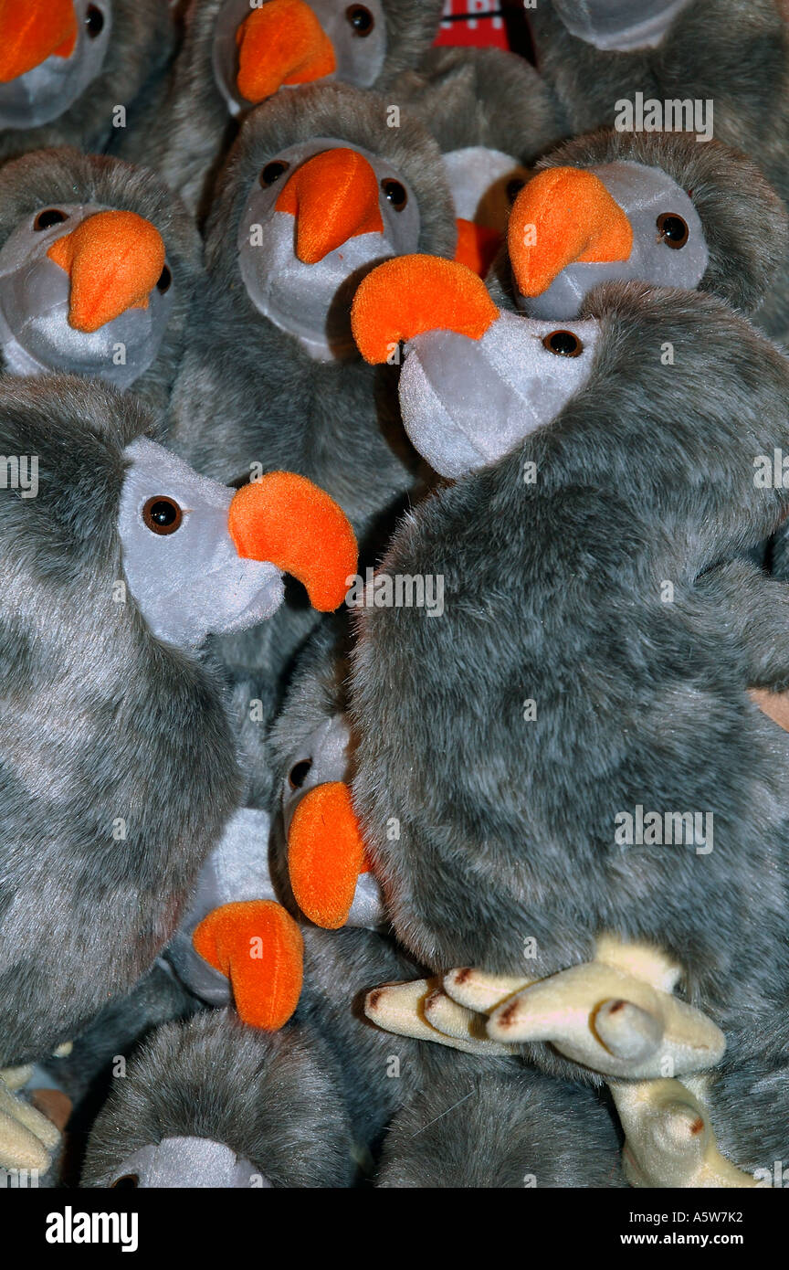 Fluffy toy dodos available for sale in Mauritius Stock Photo