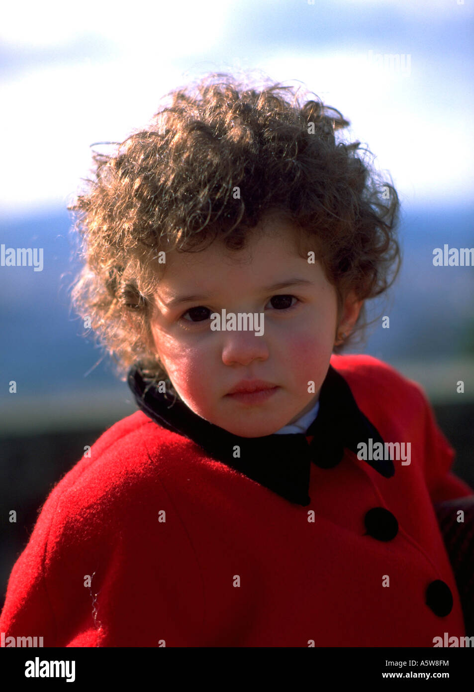 Painet hl0573 portuguese girl portugal braga children kids child kid iberia  europe serious youth childhood people home Stock Photo - Alamy