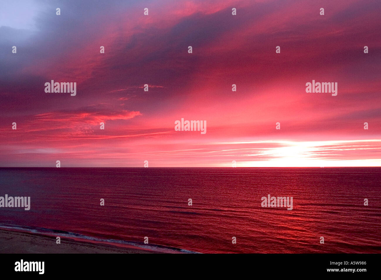 Cape Breton Island Sunset Canada Stock Photo Alamy