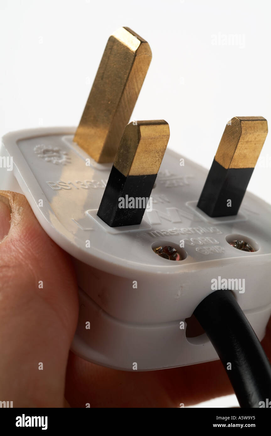 plug, plugged, in, Electrical, plug, three, pin, two, pins, socket