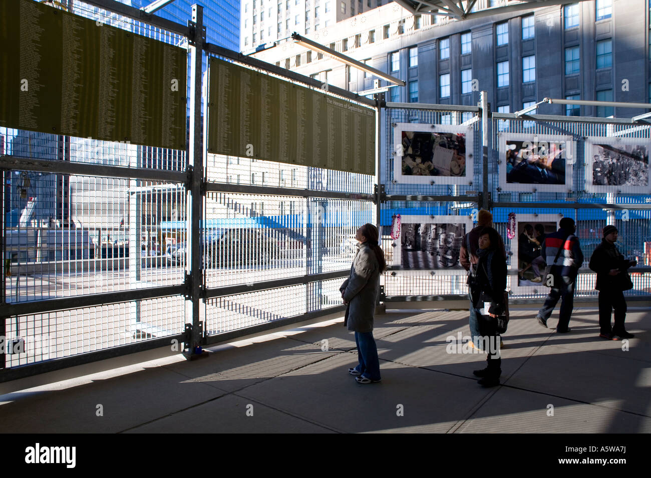 Memorial at Ground Zero in New York City USA 2007 Stock Photo - Alamy
