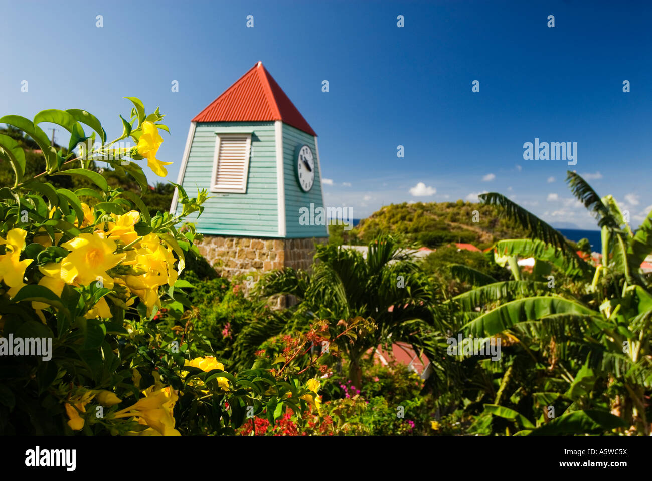 Bell Tower in Gustavia at St Barts Stock Image - Image of beautiful,  famous: 210750251