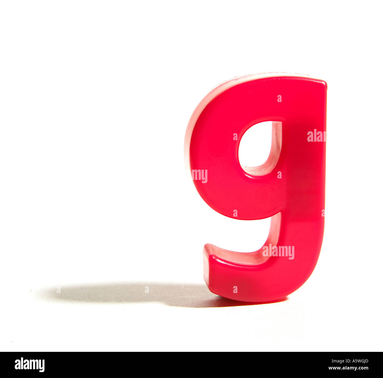 a red letter g fridge magnet Stock Photo