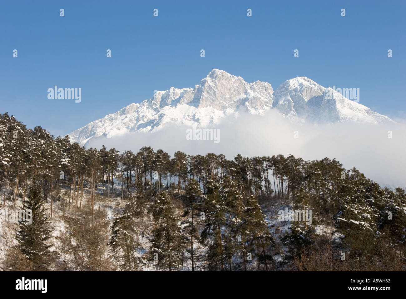 Mieminger Gebirge Telfs Tyrol Austria Stock Photo