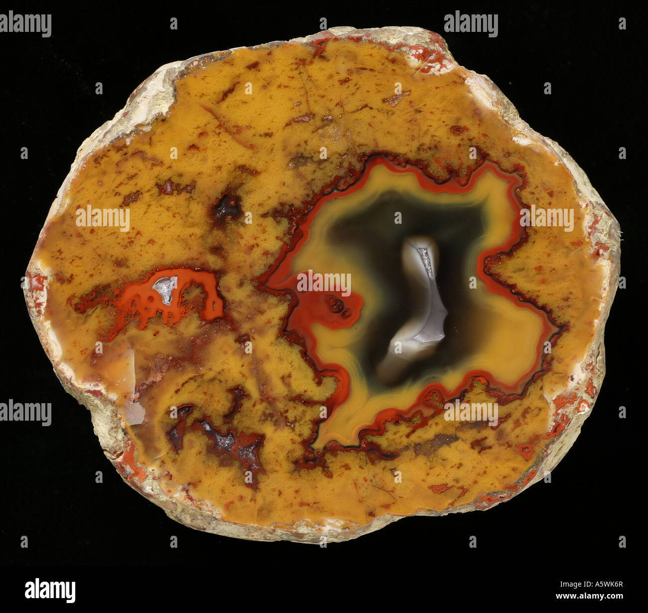 Paint Rock agate Stock Photo