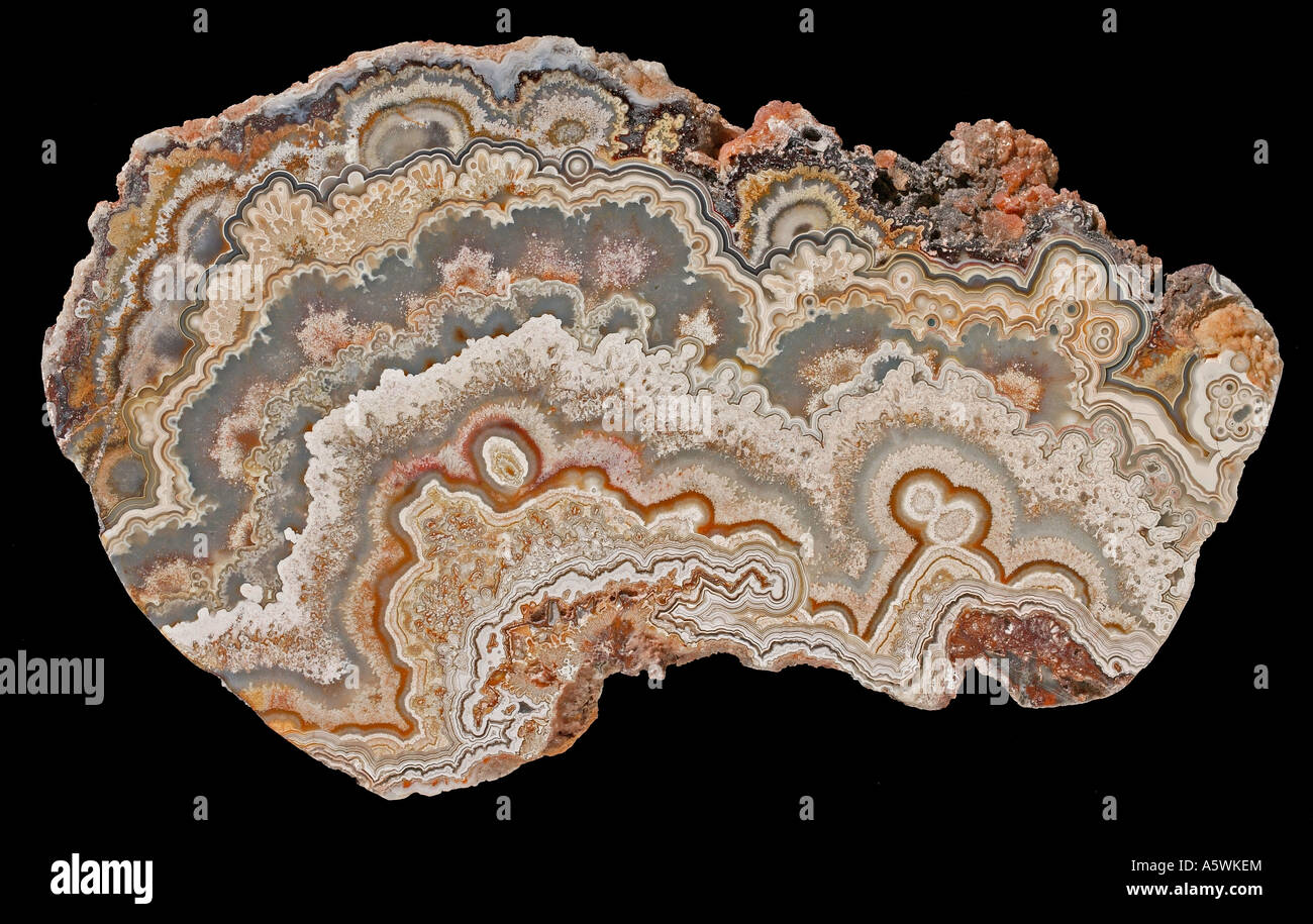 Bubble lace agate Stock Photo