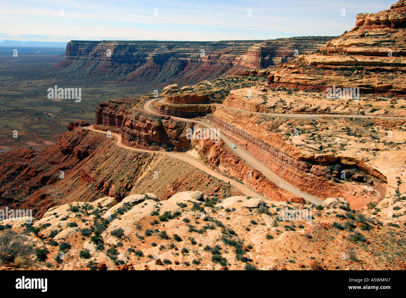 the moki dugway, highway 261, utah Stock Photo 6510678 Alamy