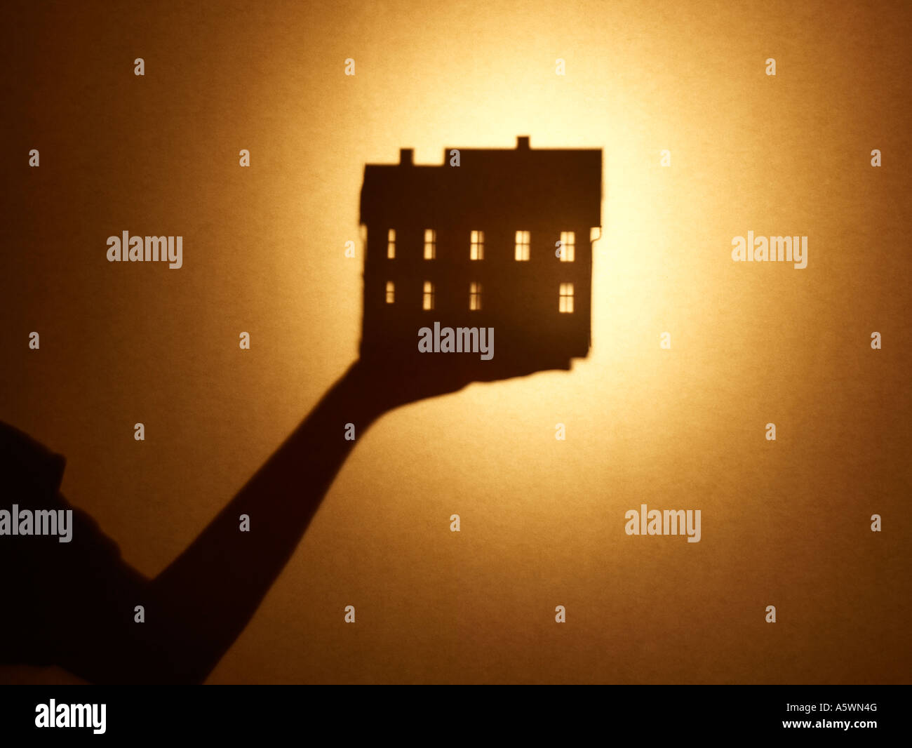 House silhouette Stock Photo