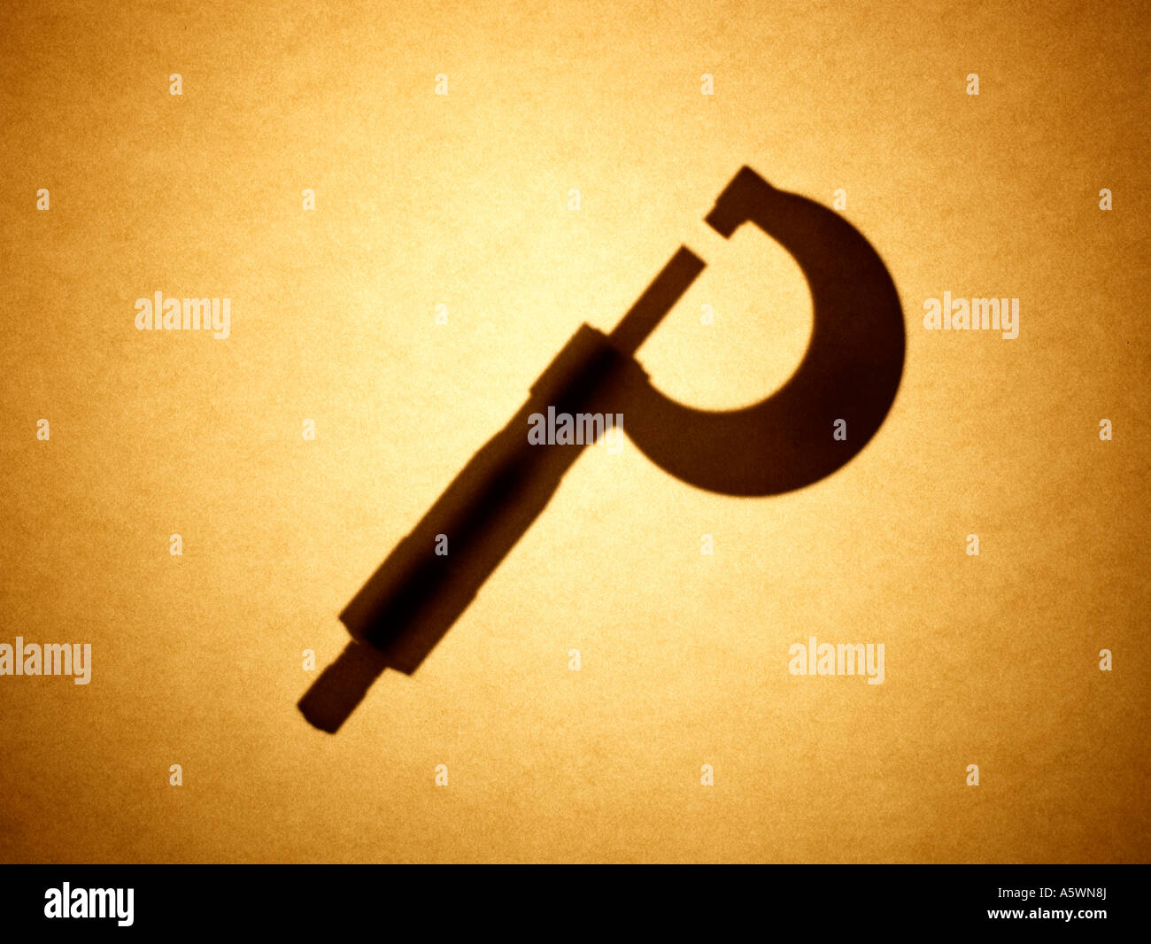 Instrument Calipers silhouette Stock Photo