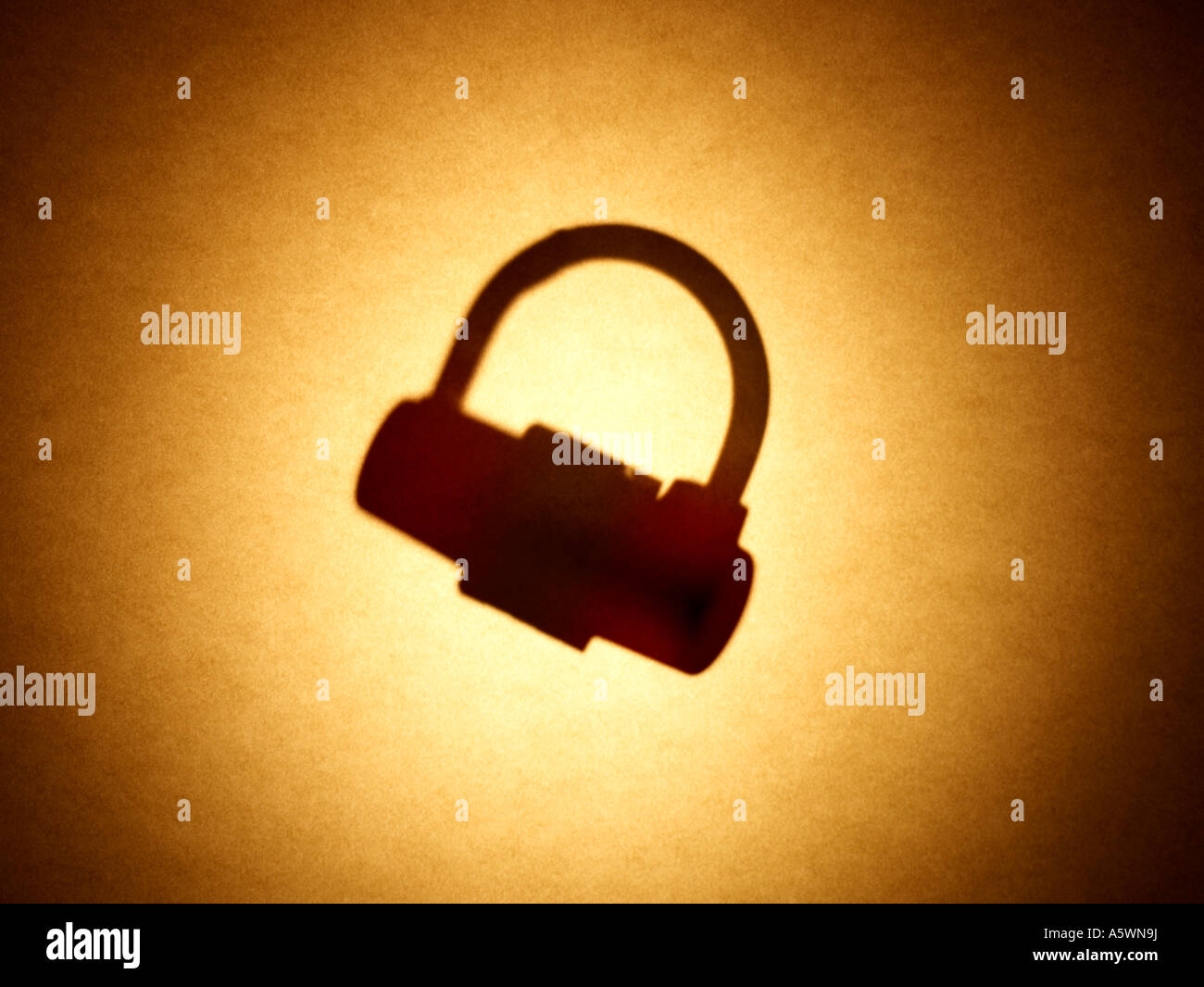 Lock silhouette Stock Photo