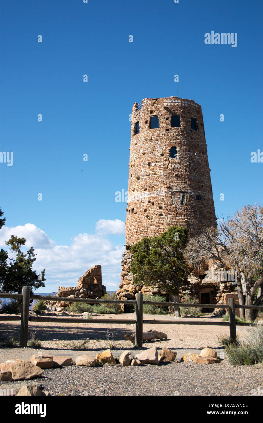 Desert View Watchtower Grand Canyon National Park Stock Photo - Alamy