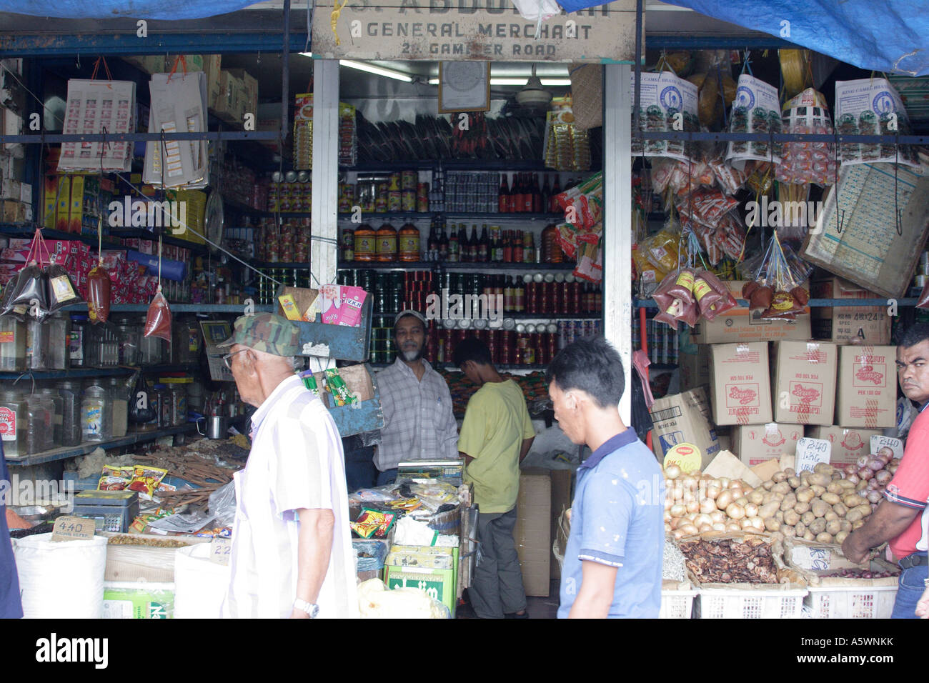 Indian grocery at Kuching Malaysia Borneo Stock Photo - Alamy