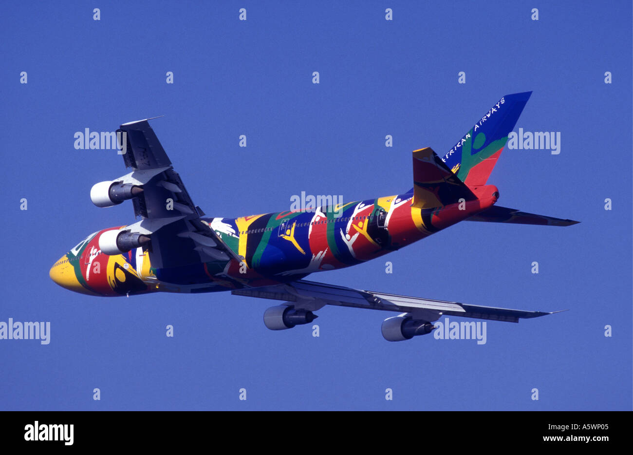 South African Airways 747 Jumbo Jet Virginia Airport Durban South Africa Stock Photo