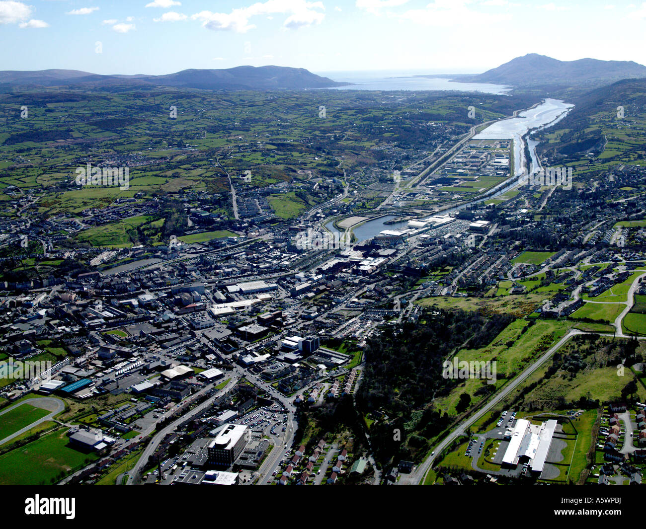 Aerial, Newry, Northern Ireland Stock Photo Alamy