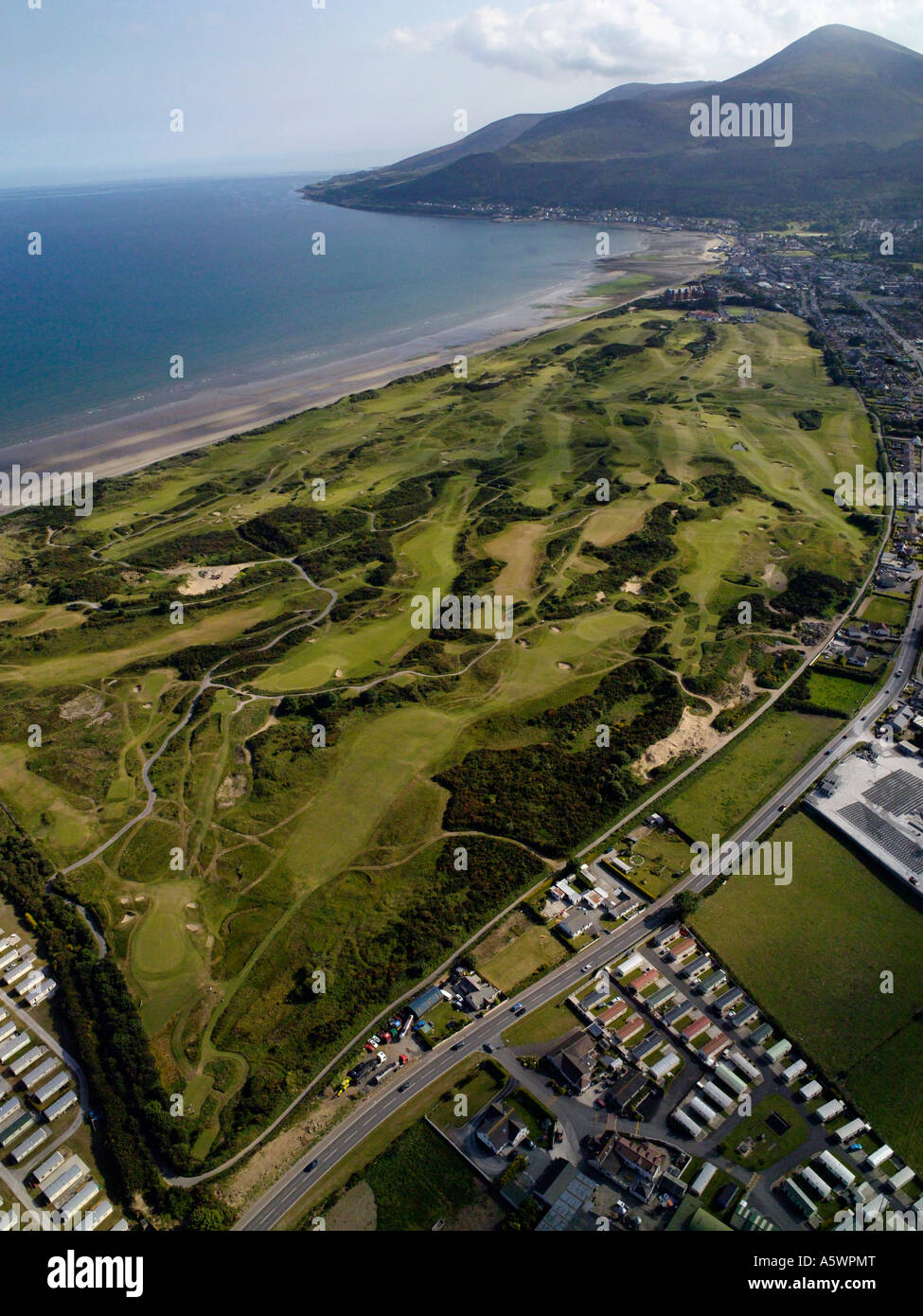Aerial, Royal Co. Down Golf Club, Northern Ireland Stock Photo Alamy