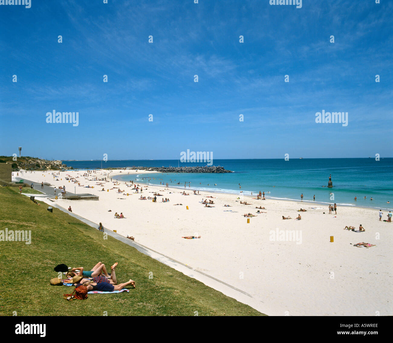 Cottesloe Beach, Perth, Western Australia, Australia, in 1993 Stock Photo