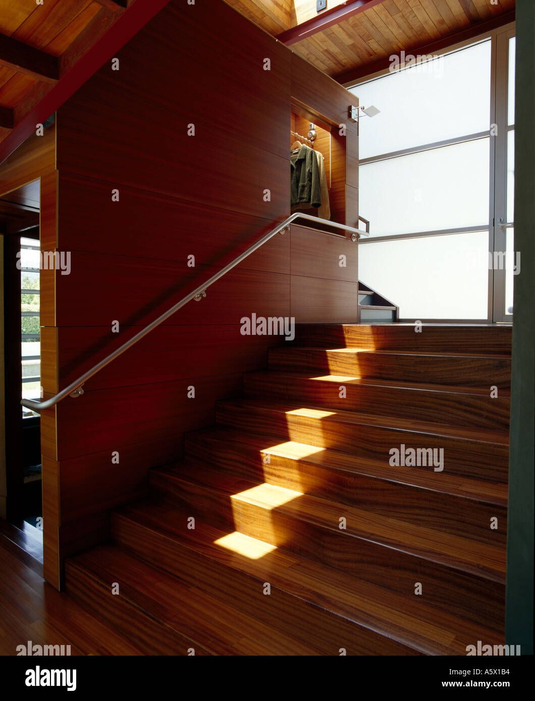 House in Los Altos, California. Staircase. Architect: Envelope ...