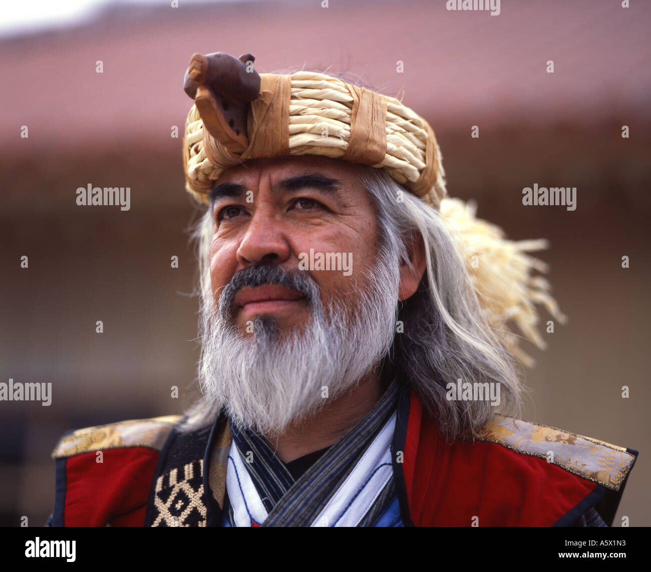 Ainu Man Ainu are the aboriginal people of Hokkaido, Japan's most