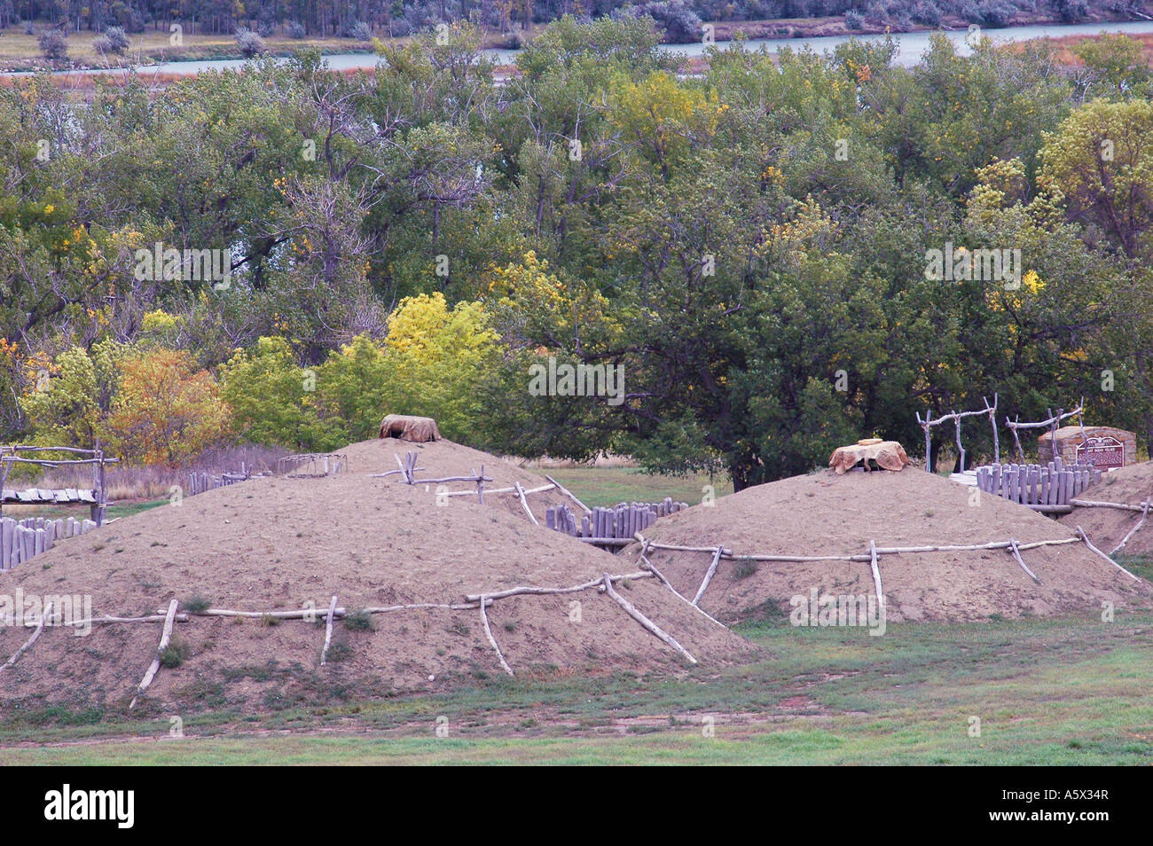 jj3162 north dakota mandan fort abraham lincoln state park